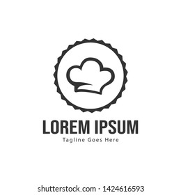 Chef logo template with frame. Modern chef logo vector illustration for business