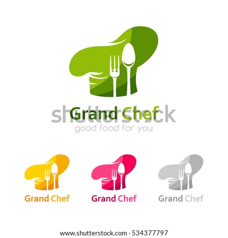 chef logo template icon cook hat のベクター画像素材 ロイヤリティ