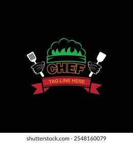 Chef logo template Royalty Free Vector Image - Vector Stock.