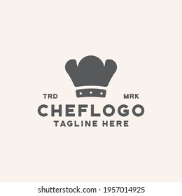 chef logo template vector design