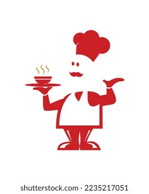 The chef logo is unique