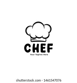 Chef logo vector. Chef Hat Logo Template.