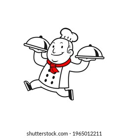 chef logo vector and icon