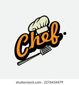 chef logo vector illustration template