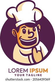 Chef logo. Yummy concept - vector