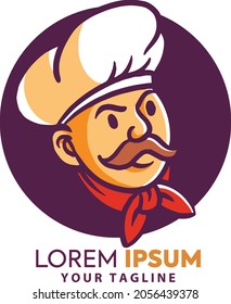 Chef logo. Yummy concept - vector