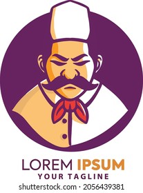 Chef logo. Yummy concept - vector