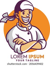 Chef logo. Yummy concept - vector