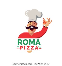 Chef logo. Yummy concept - vector