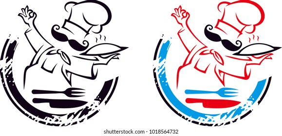 Chef logo,restaurant symbol
