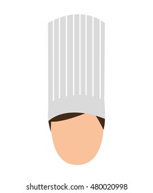 chef man avatar character vector illustration design