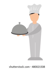 chef man avatar character vector illustration design