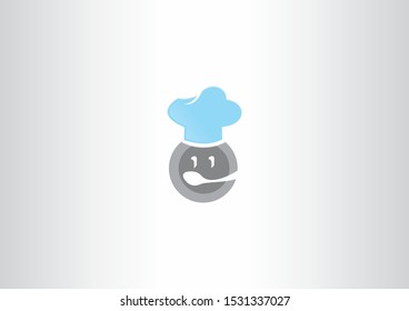 Chef man character logo vector