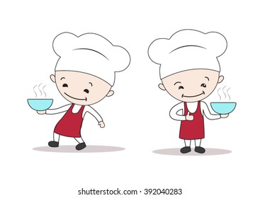 chef man guarantee and serving delicious food