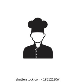 chef man icon, restaurant business concept. Vector illustration