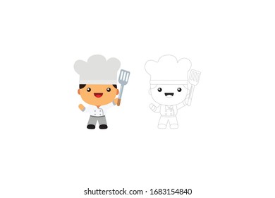 Chef Man  Profession Vector Illustration Bundle