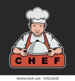 Chef mascot logo design
