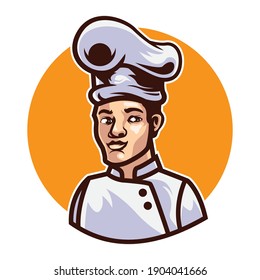 Cook Chef Logo Label Restaurant Concept: Vector De Stock (libre De ...