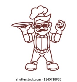 Chef Mascot Vector Illustration