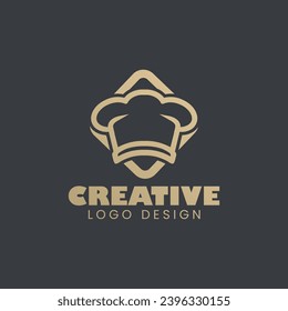 Chef Minimal Logo Design Vector 