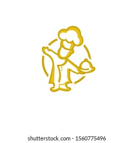Chef minimalist logo  design graphics