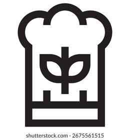 Chef Modern Vector Icon – Minimal Illustration Symbol Template for Web Mobile App UI Design