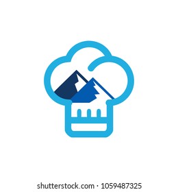 Chef Mountain Logo Icon Design