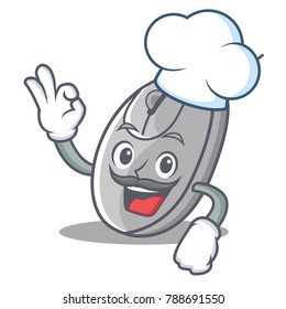 Chef mouse character cartoon style
