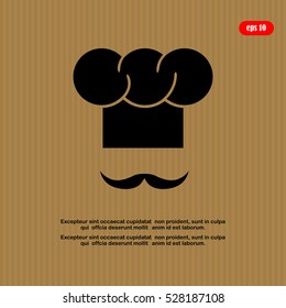 chef with a mustache