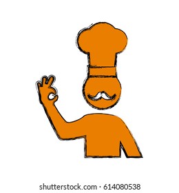 chef mustache hat