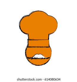 chef mustache hat head