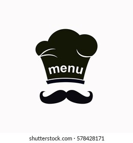 Chef with mustache  icon. Vector design.