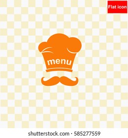 Chef with mustache  icon Vector design.