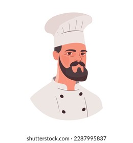 Chef with mustache meal smiling isolated