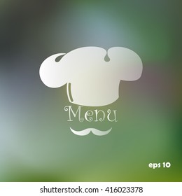 chef with a mustache, vector
