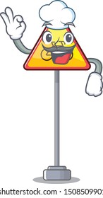 Chef no cycling character shaped a mascot
