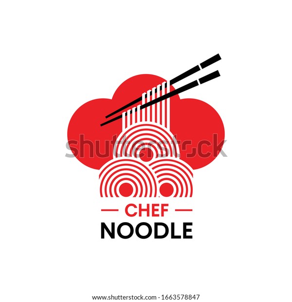 Chef Noodle Logo Design Ramen Restaurant Stock Vector (Royalty Free ...