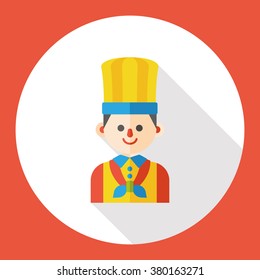 chef occupation character flat icon