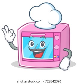 Chef oven microwave character cartoon