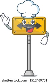 Chef pass on either side shaped character