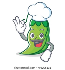 Chef peas character cartoon style