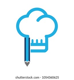 Chef Pencil Logo Icon Design