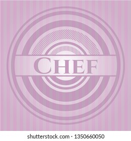 Chef pink emblem