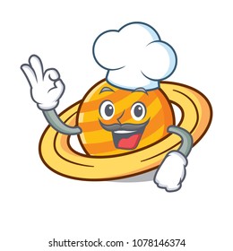 Chef planet saturnus character cartoon