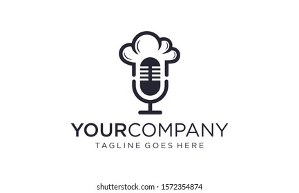 Chef podcast logo designs concept