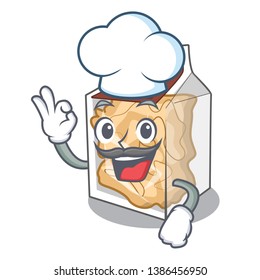 Chef pork rinds in a cartoon jar