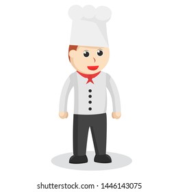 chef with poses illustration vector