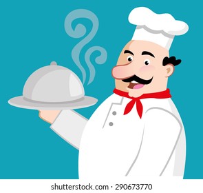 Chef preparing the menu