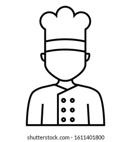 Chef Profession Avatar, Restaurant Hotel Character Vector Icon design