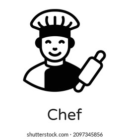   Trabajadores profesionales del chef y empleados 